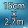 15cm x 2.7m  + 2,50 RON 