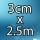 3cm x 2.5m 