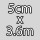 5cm x 3.6m / Alb 