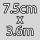 7.5cm x 3.6m / Alb  + 6,87 RON 