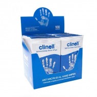 Clinell - Servetele antibacteriene pentru maini 100 bucati - Virucide cu eficacitate pe coronavirus